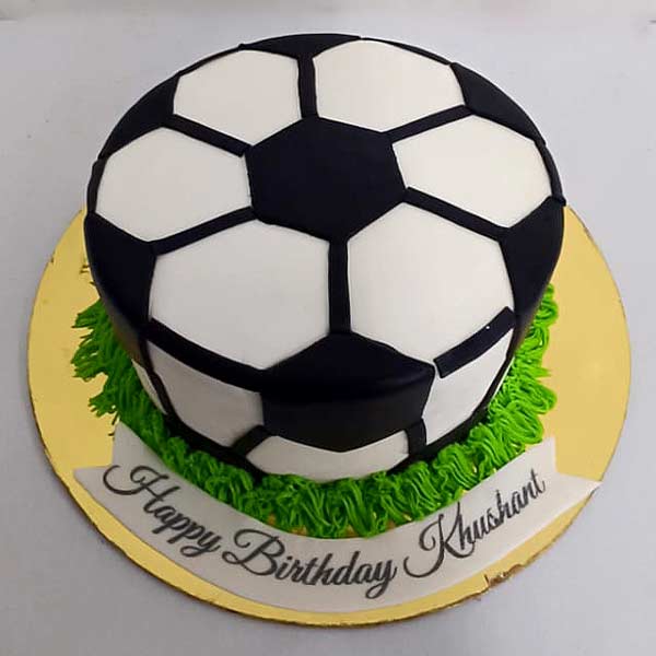 Round Football Cake