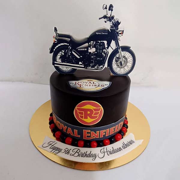  Royal Enfield Bike Theme Cake