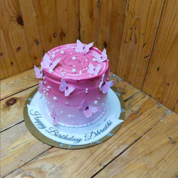 Ruddy Butterfly Cake