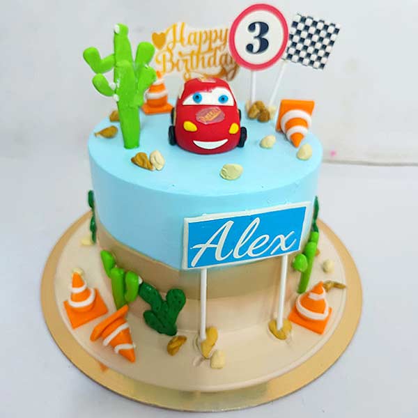 Sports Car Theme Cake