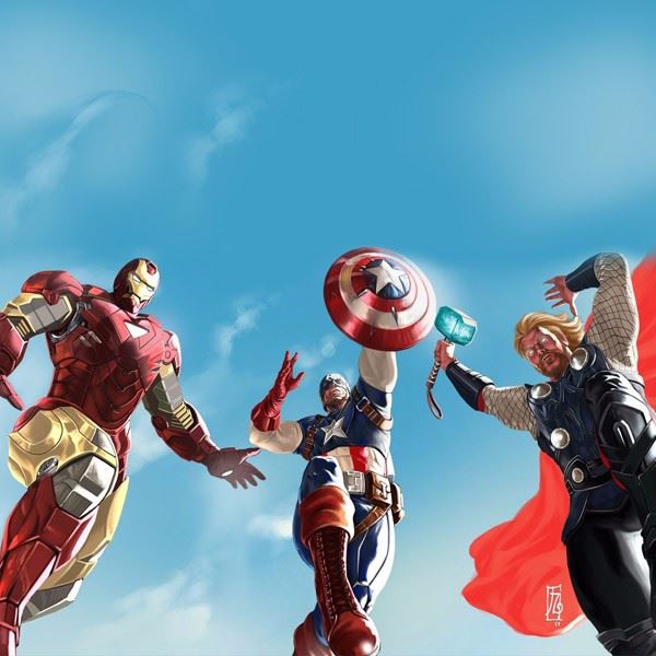 A Avengers1 Photo Cake