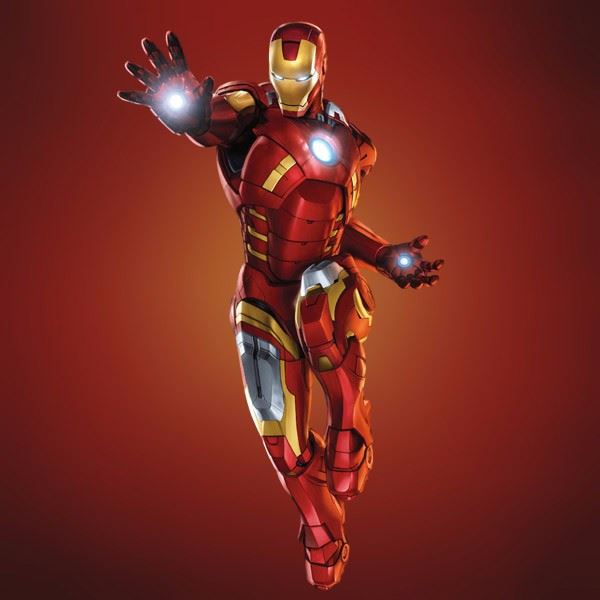 A Iron man Photo Cake