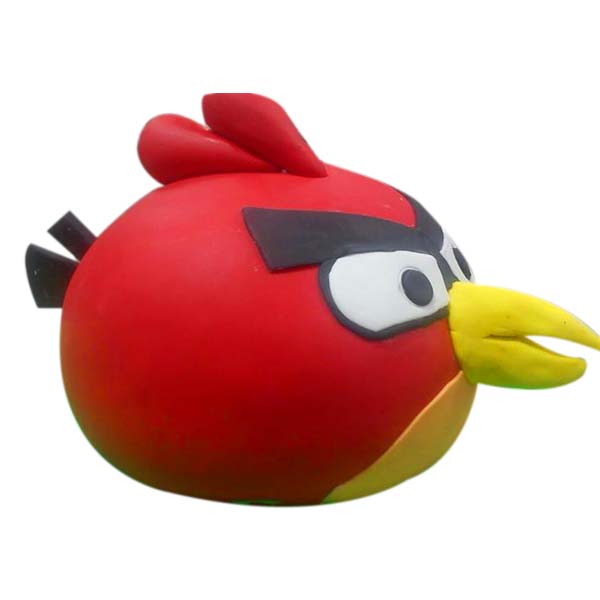 Angry Bird Red 3D Face Cake