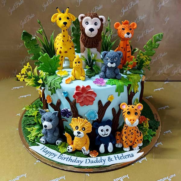 Animal Kingdom Theme Cake