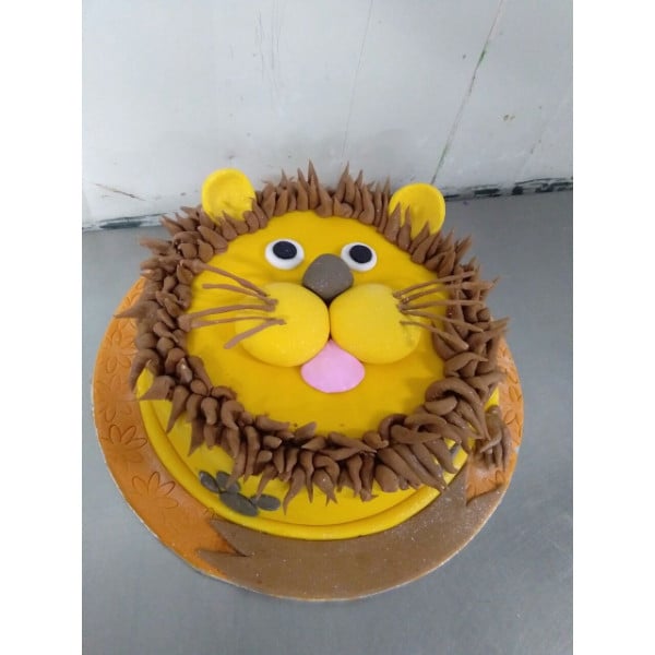 Animal Theme Cake 17 Lion , - Just Bake