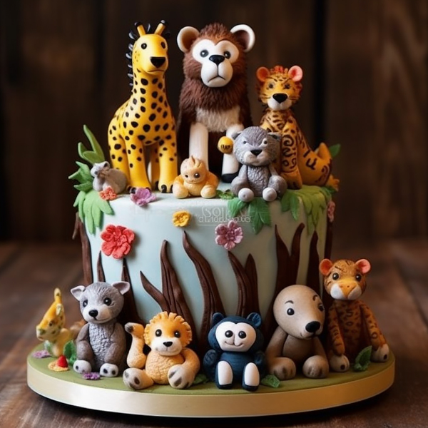Animated birthday cake