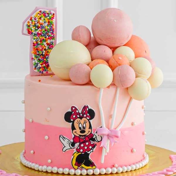 1st birthaday balloon cake