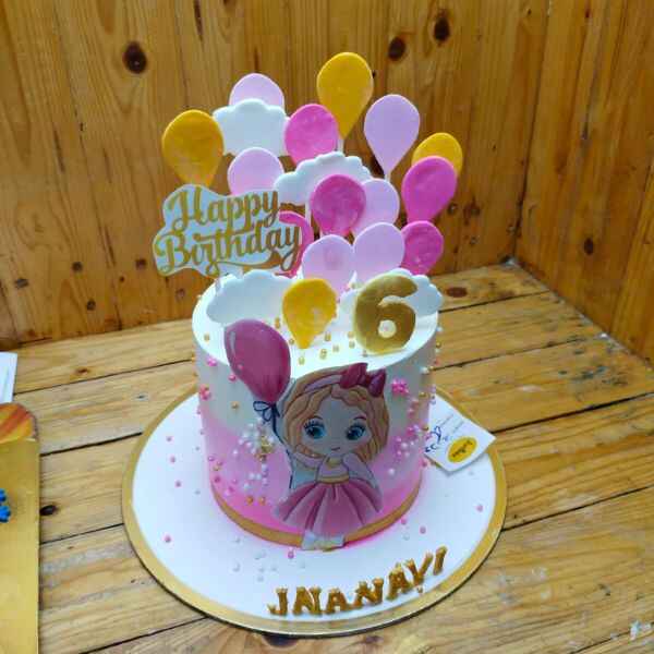 Balloon Princess Delight Cake