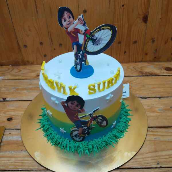 Bicycle Adventure Birthday Cake