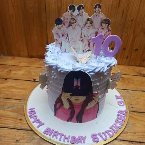 BTS Army Birthday Cake