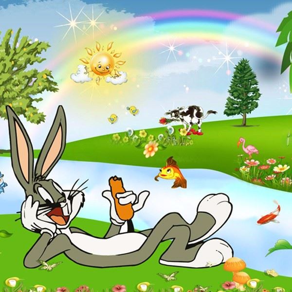 Buges Bunny Photo Cake