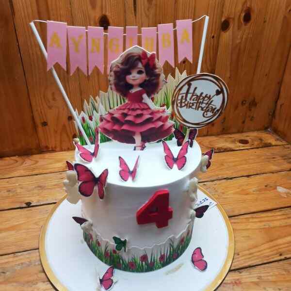 Butterfly Princess Garden Cake