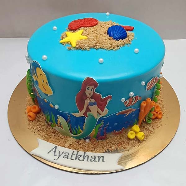 The Little Mermaid Birthday Cake