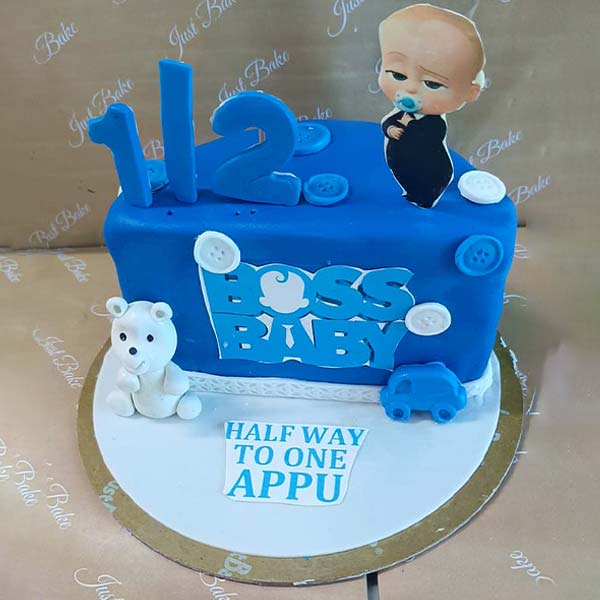 Boss Baby half Birthday Cake