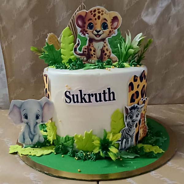 Jungle Theme cake 01