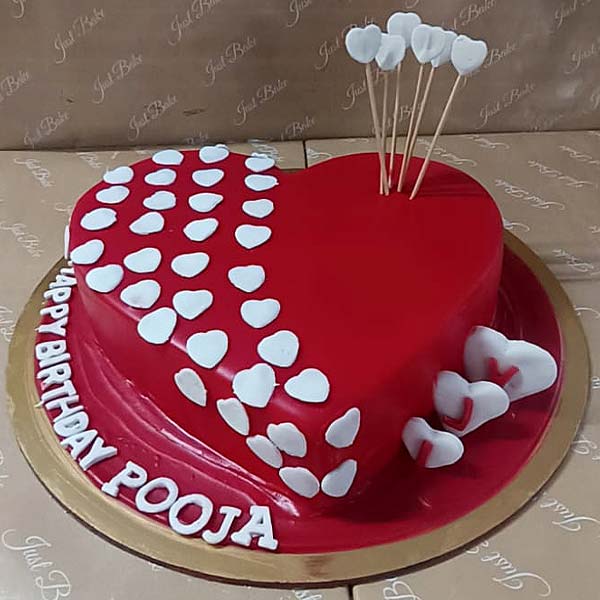 Heart Shaped Birthday Cake