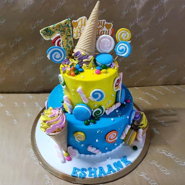 2 Tier Candyland Cake