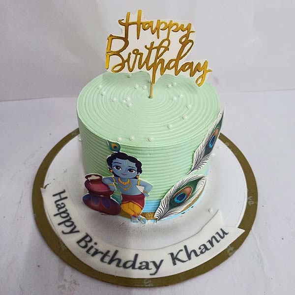 Krishna Themed Cake