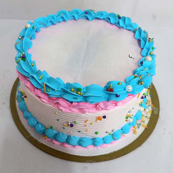 Blue and Pink Delight Cake