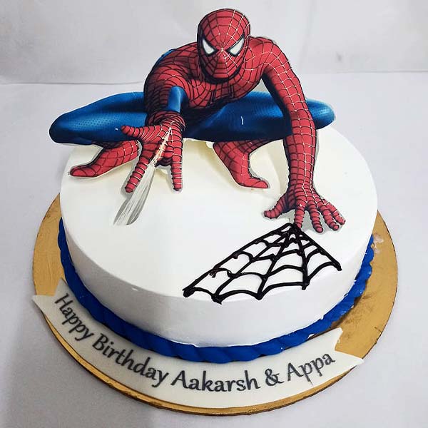 Spiderman Fondant Cake
