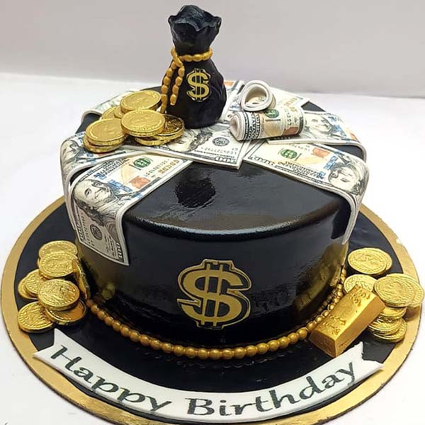 Dollar Theme Cake