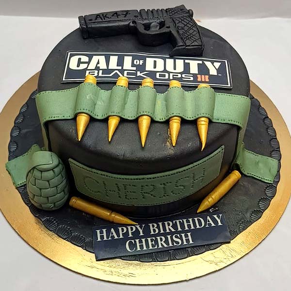 Call Of Duty Theme Cake