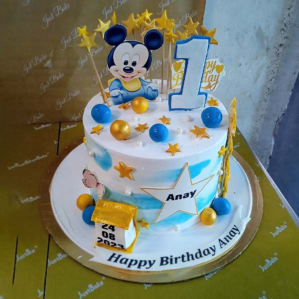 Mickey Mouse 1st  Birthday Cake