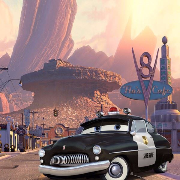 Cars Sheriff Photo Cake