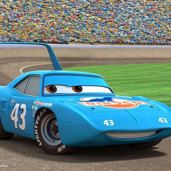 Cars Strip the King Weathers Photo Cake