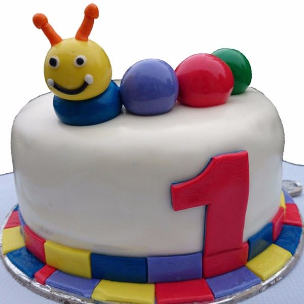 Caterpillar Fondant Cake