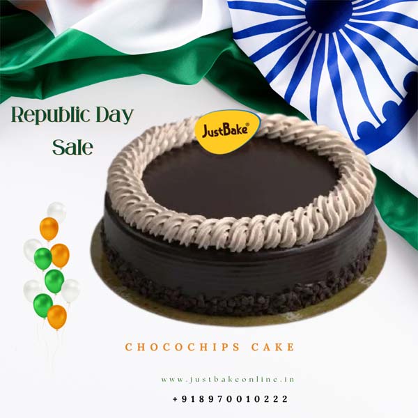 Classic Chocochips Republic Day Cake