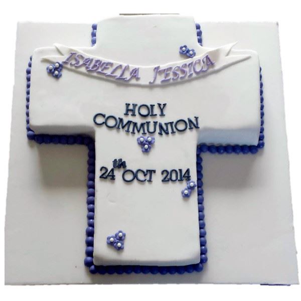 Communion Cake 04 3Kg Cream Fondant