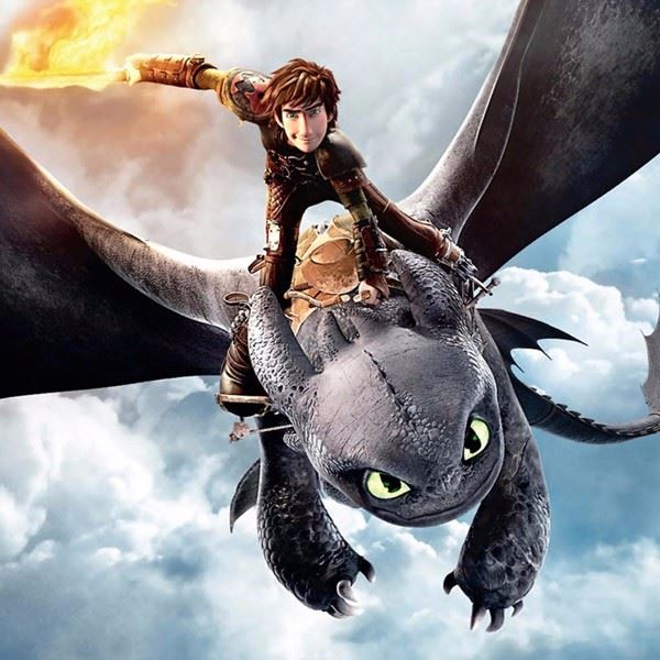 D Hiccup And Toothless Photo Cake