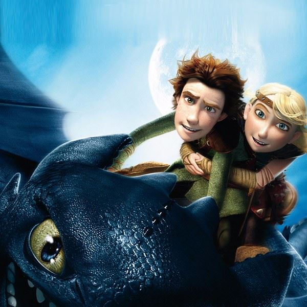 D Hiccup On His Ride Photo Cake