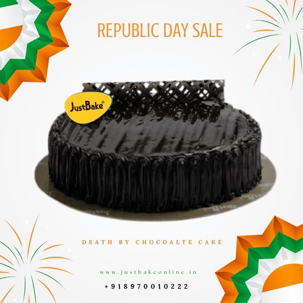 Death By Chocolate Republic Day Cake