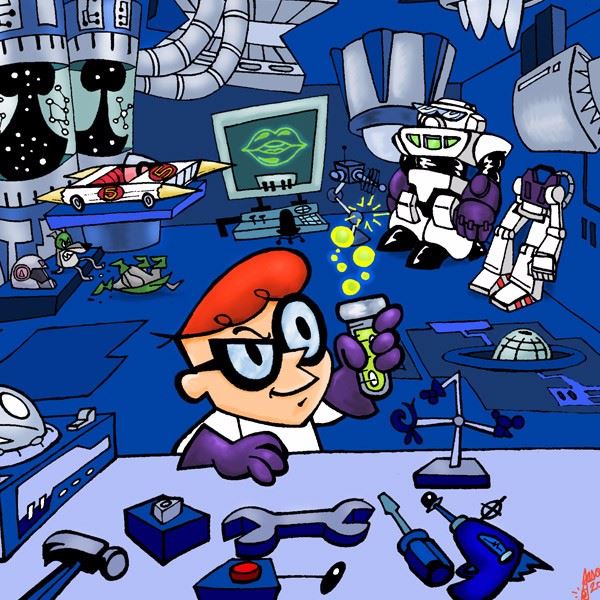 DEXTERS LABORATORY Photo Cake