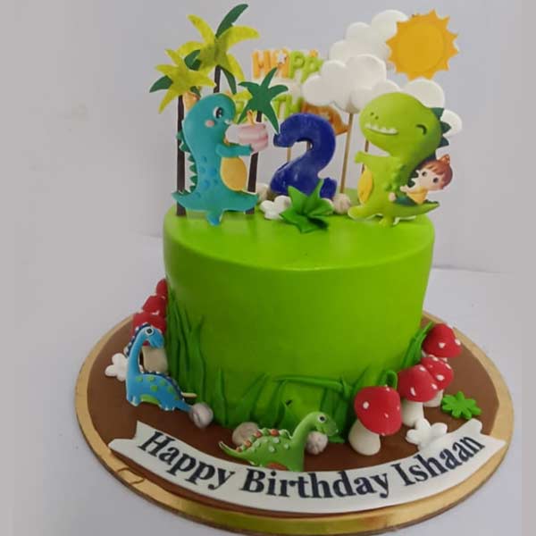 Dinosaur Theme Cake