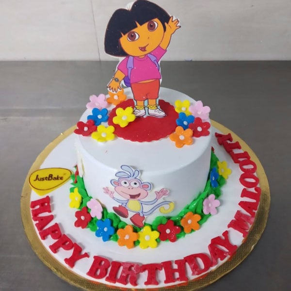 The Making of a Dora The Explorer Tiered Cake – Grated Nutmeg
