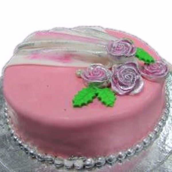 Frill Flowers DE06 Fondant Cake