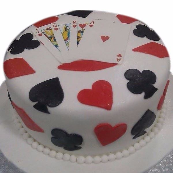 Game of Cards Fondant Cake 