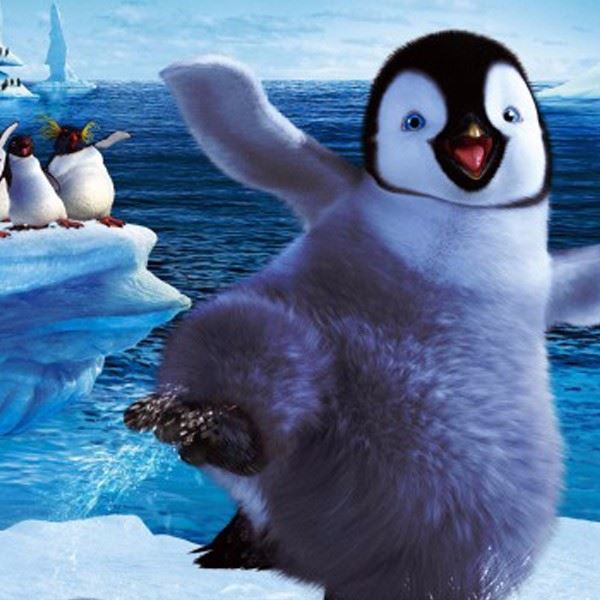 Happy Feet1 Photo Cake