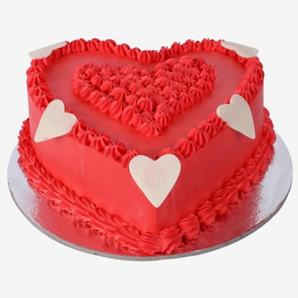 Heartfelt Valentines Cake