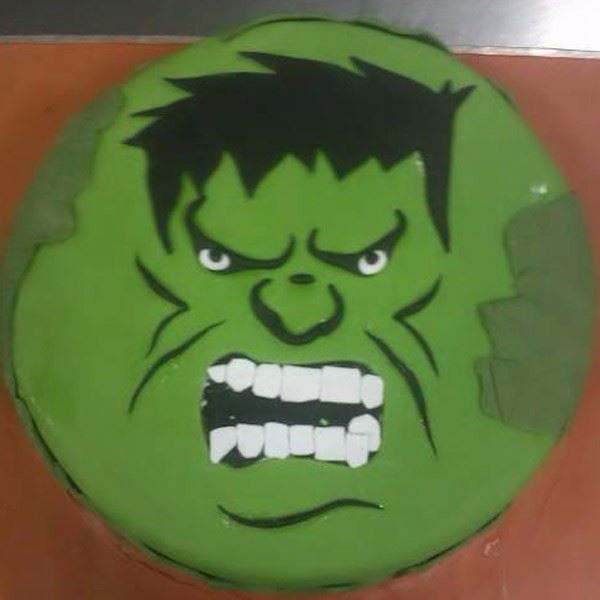 Hulk Fondant Cake