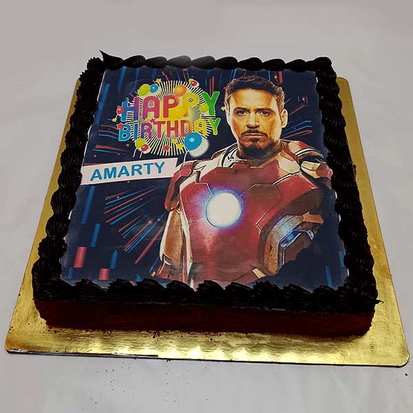 Iron Man Birthday Cake