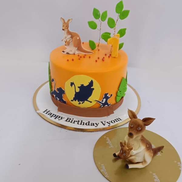 kangaroo Theme Cake