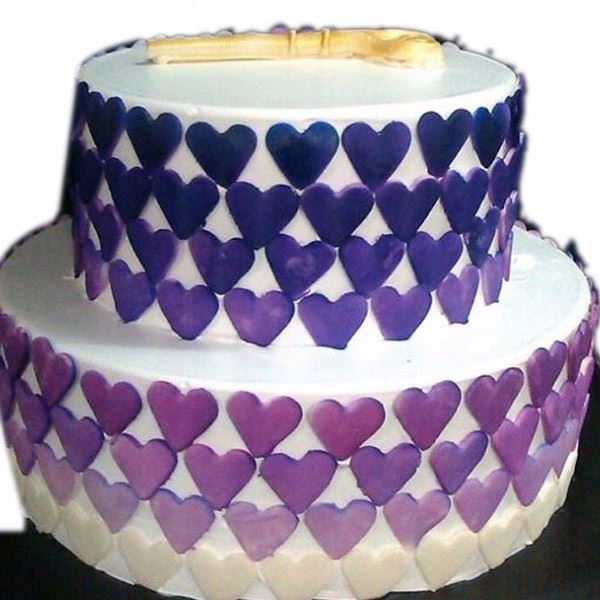 Key to the Heart Cake Cream Fondant