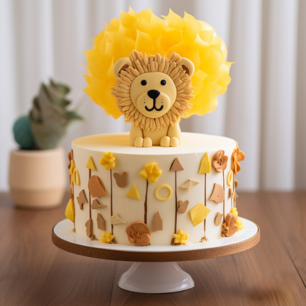 Lion king theme cake