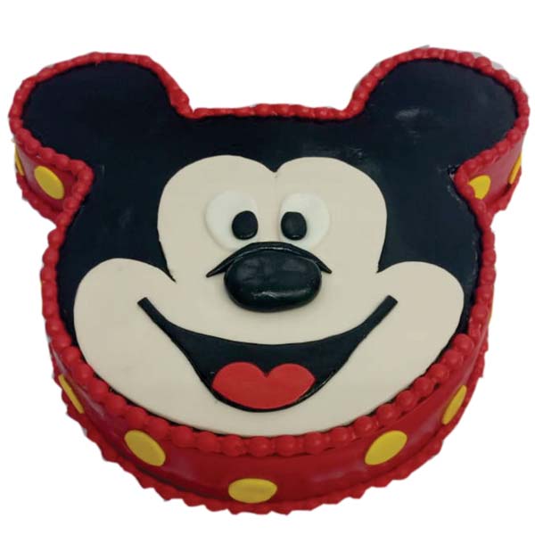 Mickey Face Fondant Cake