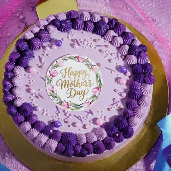 Mothers Day Lavender Bloom Cake