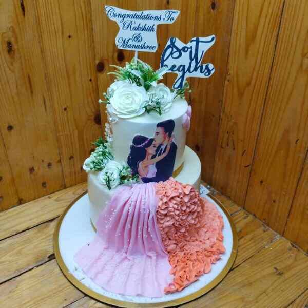 Mr and Ms Engagement Cake